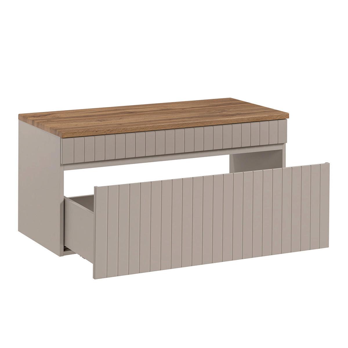 WASCHTISCHUNTERSCHRANK 100.4cm Zelie Kaschmir - Beige, Holzwerkstoff (100.4/48/46cm) - Petits-meubles