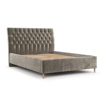 POLSTERBETT Lira 160/200 cm Beige im Lotta Stoff - Beige/Naturfarben, Holz/Holzwerkstoff (160/200cm) - AltaBeds