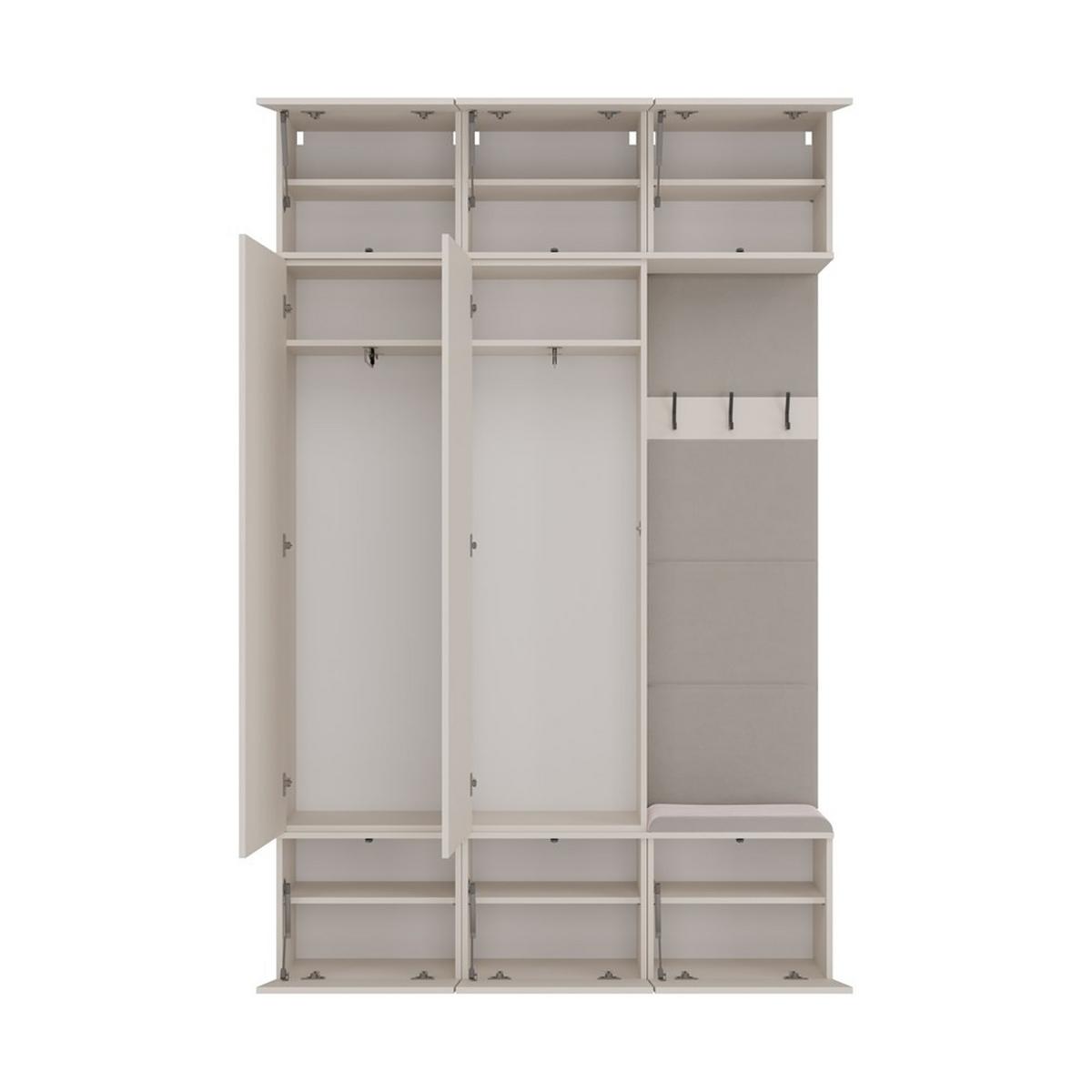 GARDEROBENSCHRANK modern, Schrank Set Kleiderschrank - Schuhschrank Kaschmir 150/238/35 - Kaschmir, Holzwerkstoff (150/238/35cm) - RAUMHIRSCH FURNITURE