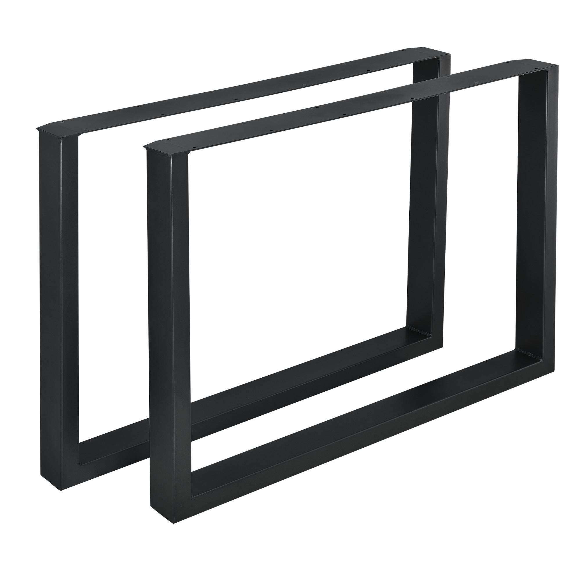 TISCHGESTELL-SET 2 TLG. Makers - Schwarz, Metall (100/72/8cm) - [en.casa]
