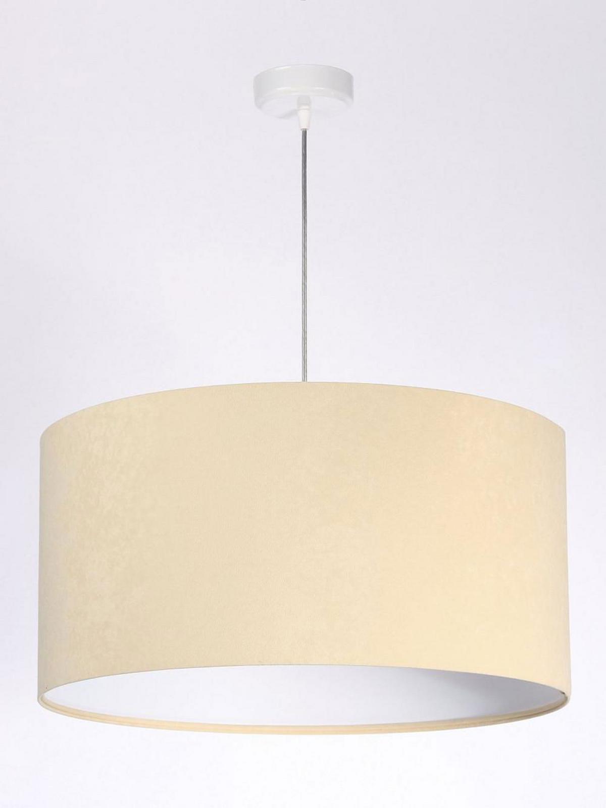 HÄNGELEUCHTE Weiß 50/25 cm - Beige/Weiß, Kunststoff (50/0.8/25cm) - ONZENO