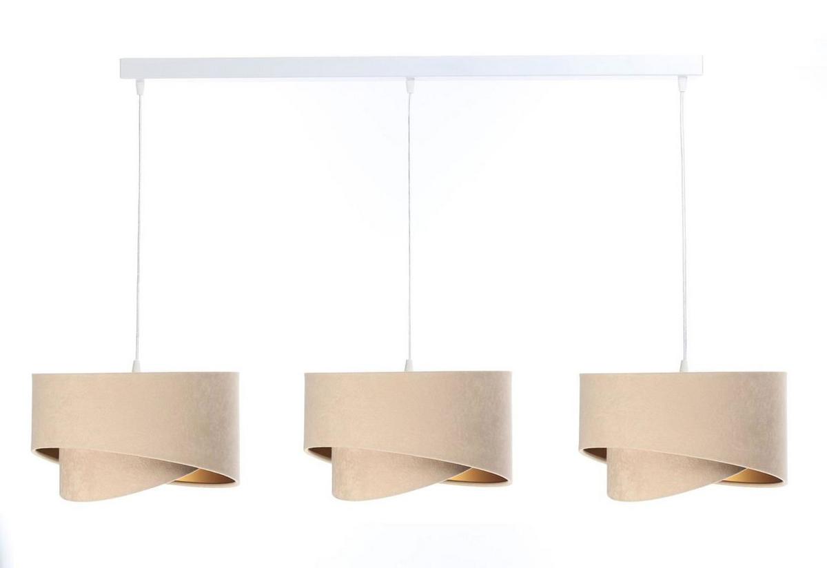 HÄNGELEUCHTE Gold 30/18 cm - Beige, Kunststoff (30/0.3/18cm) - ONZENO