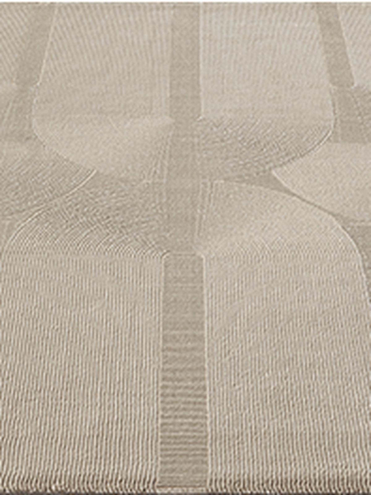 LÄUFER KASOS Waschbar Geometrisch Polyester Beige 80 x 300 cm - Beige, Textil (80/300cm) - KADIMA DESIGN
