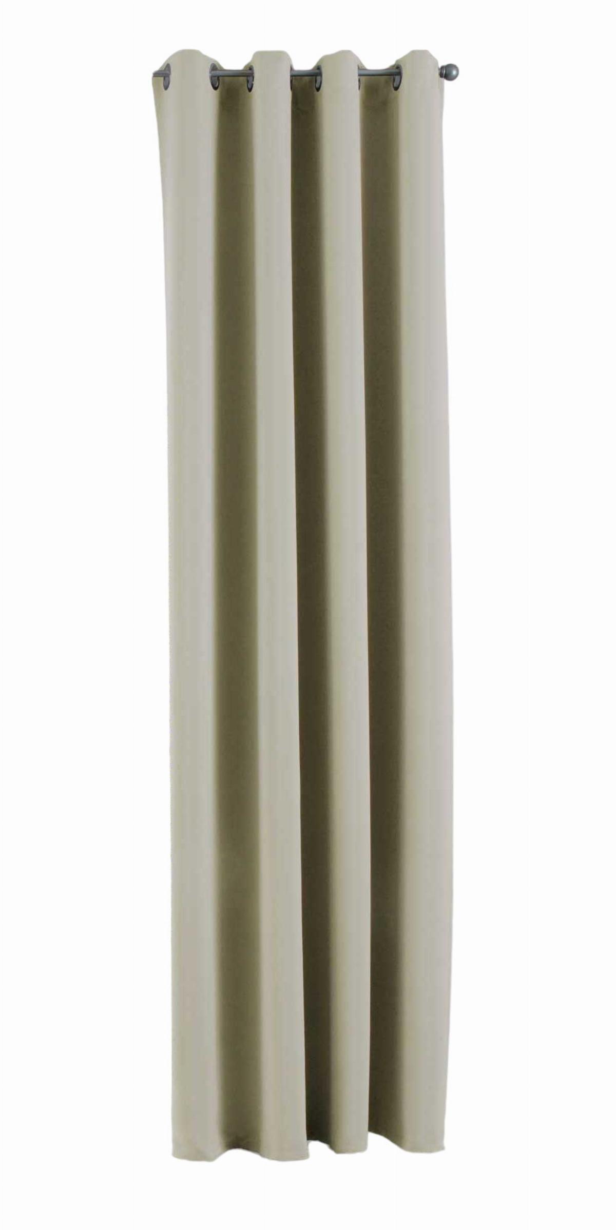 VORHANG »NEW YORK« HxB 245x140 cm Beige - Beige, Textil (140/245cm) - Gardinenbox