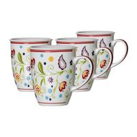 KAFFEEBECHER Shanti bunt 320 ml 4-tlg. - Multicolor, Keramik (0.32L) - Ritzenhoff Breker