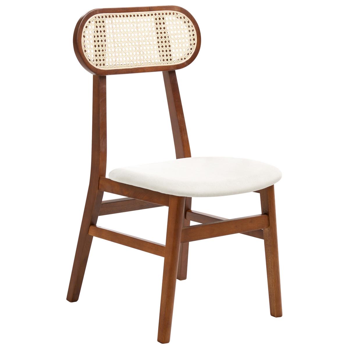 ESSZIMMERSTUHL 2er-Set Holz Braun/Hellbeige Fallon - Beige, Holz (47/90/50cm) - Beliani
