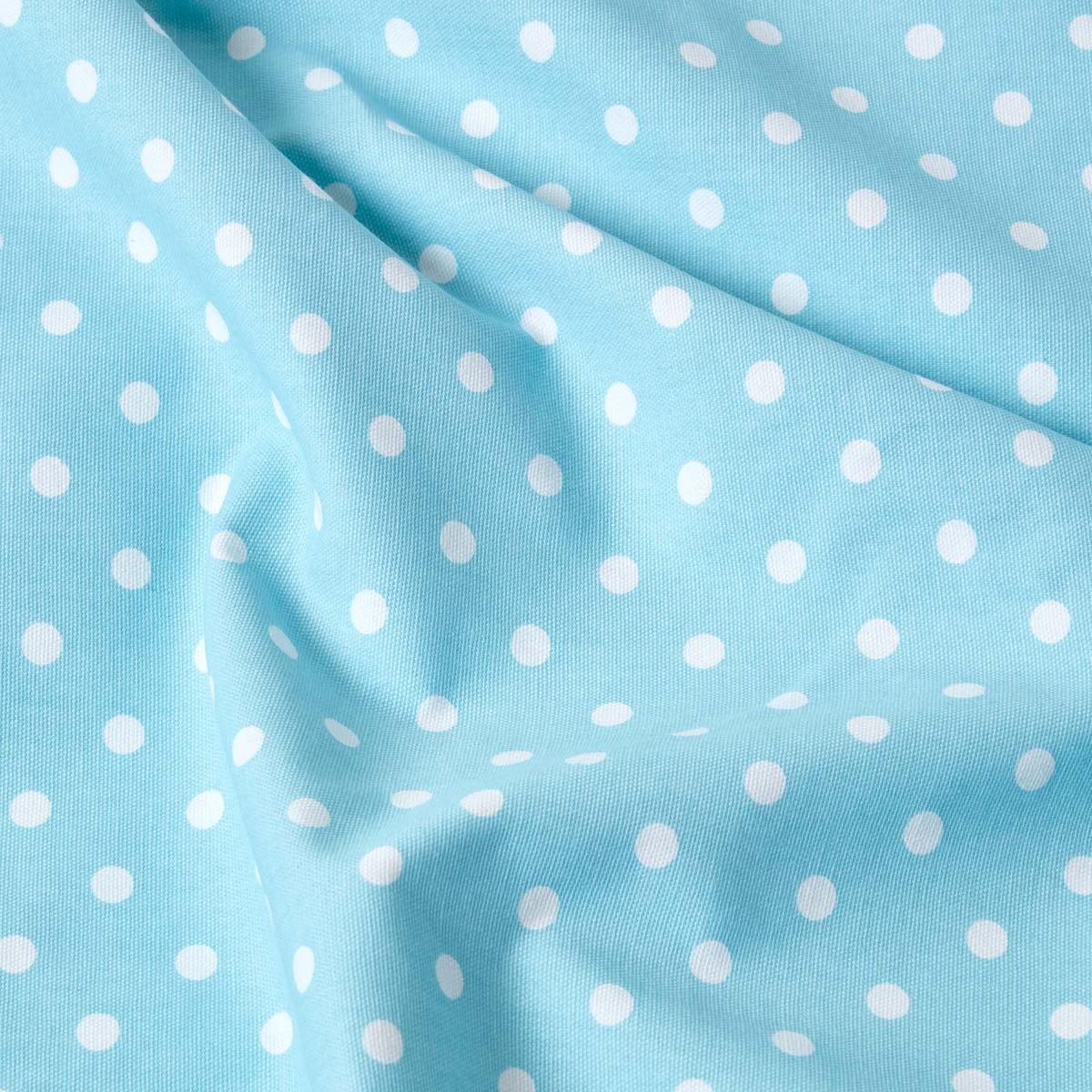 ÜBERWURF 150/200 cm, gepunktet, 100% Baumwolle - Blau, Textil (150/200cm) - Homescapes