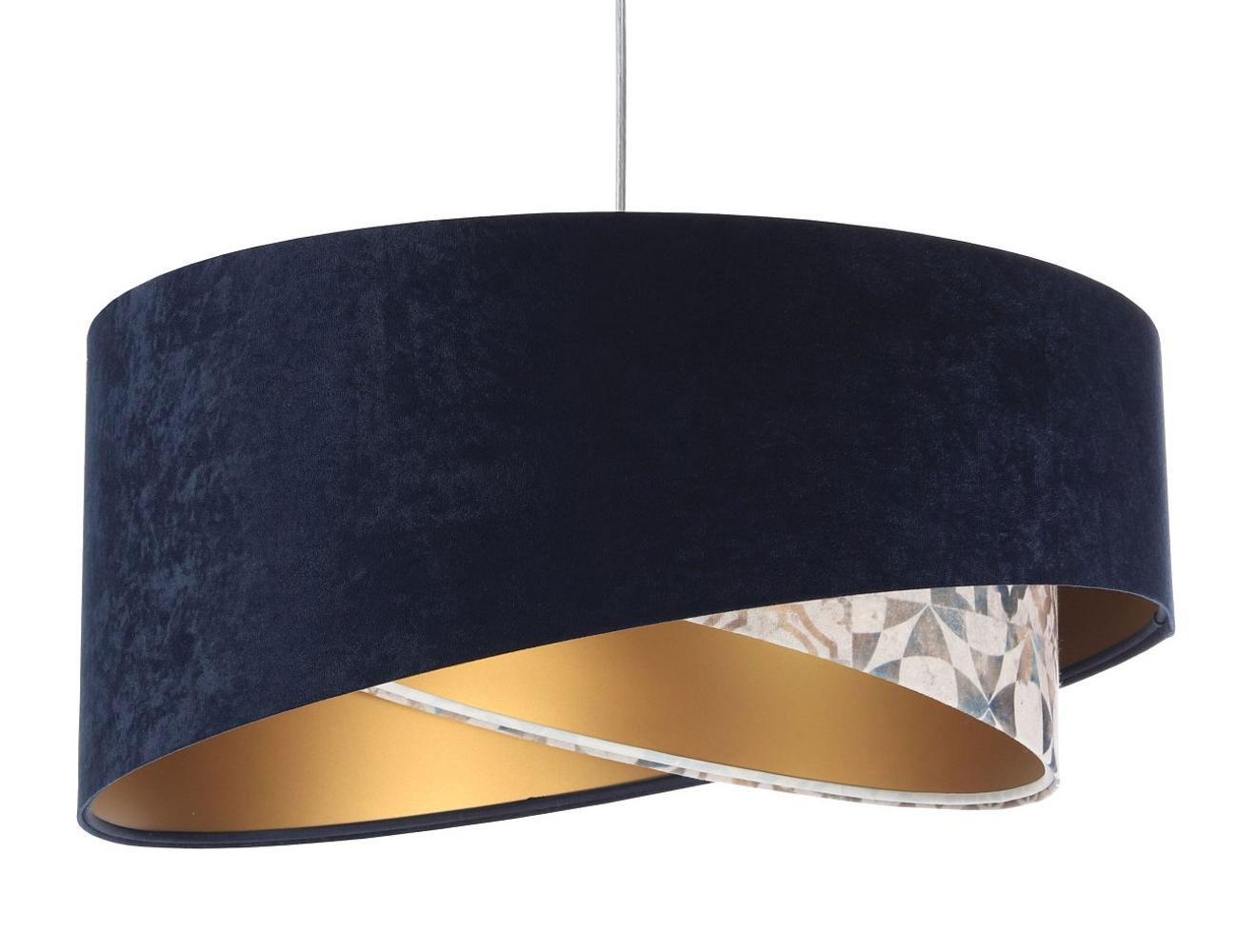 HÄNGELEUCHTE Blau 50/23 cm - Beige, Kunststoff (50/1/23cm) - ONZENO