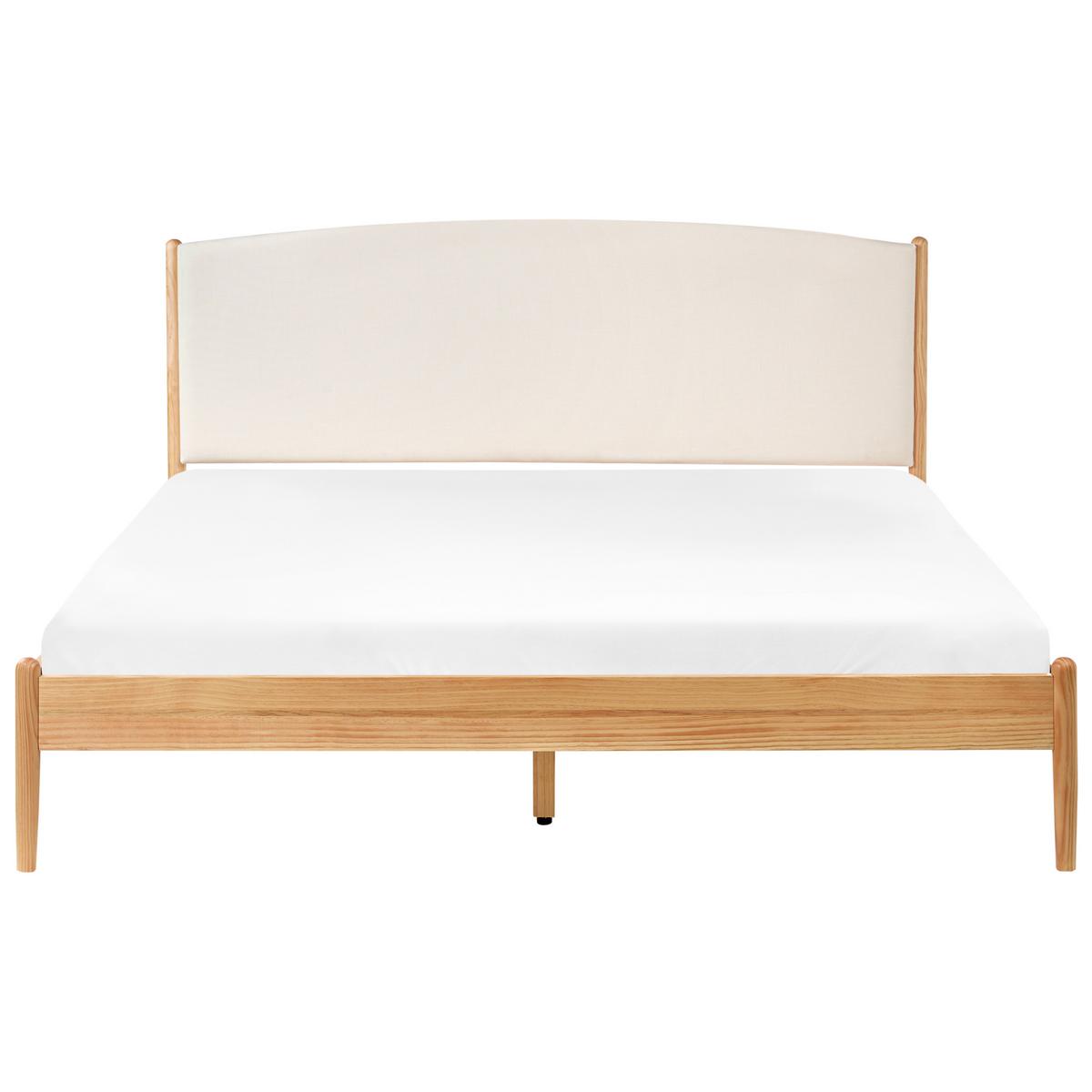 BETT mit Lattenrost 180/200 cm Hellbraun Clairac - Hellbraun, Holz (180/200cm) - Beliani