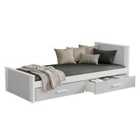 JUGENDBETT Aldo - Weiß/Grau, Holz (90/200cm) - MIRJAN24