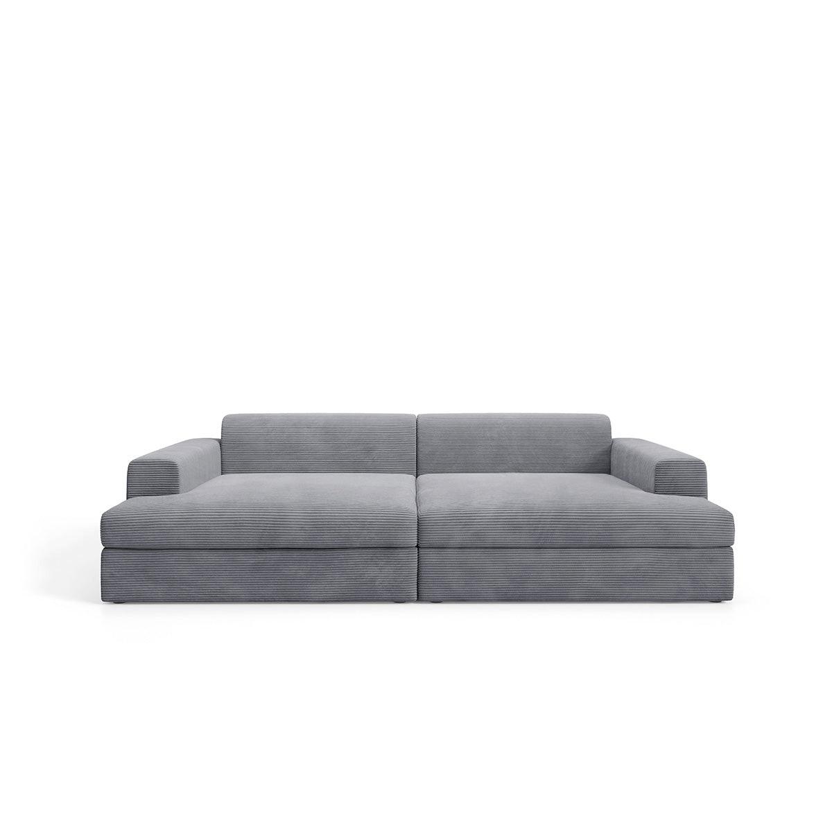 SOFA Paola 3 Sitzplätze Hellgrau - Hellgrau, Holz (272/86/167cm) - Petits-meubles