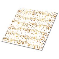 FLIESENAUFKLEBER 9 Stück 30x30 cm selbstklebend Seifenschaum - Goldfarben, Textil (30/1.6/30cm) - TULUP