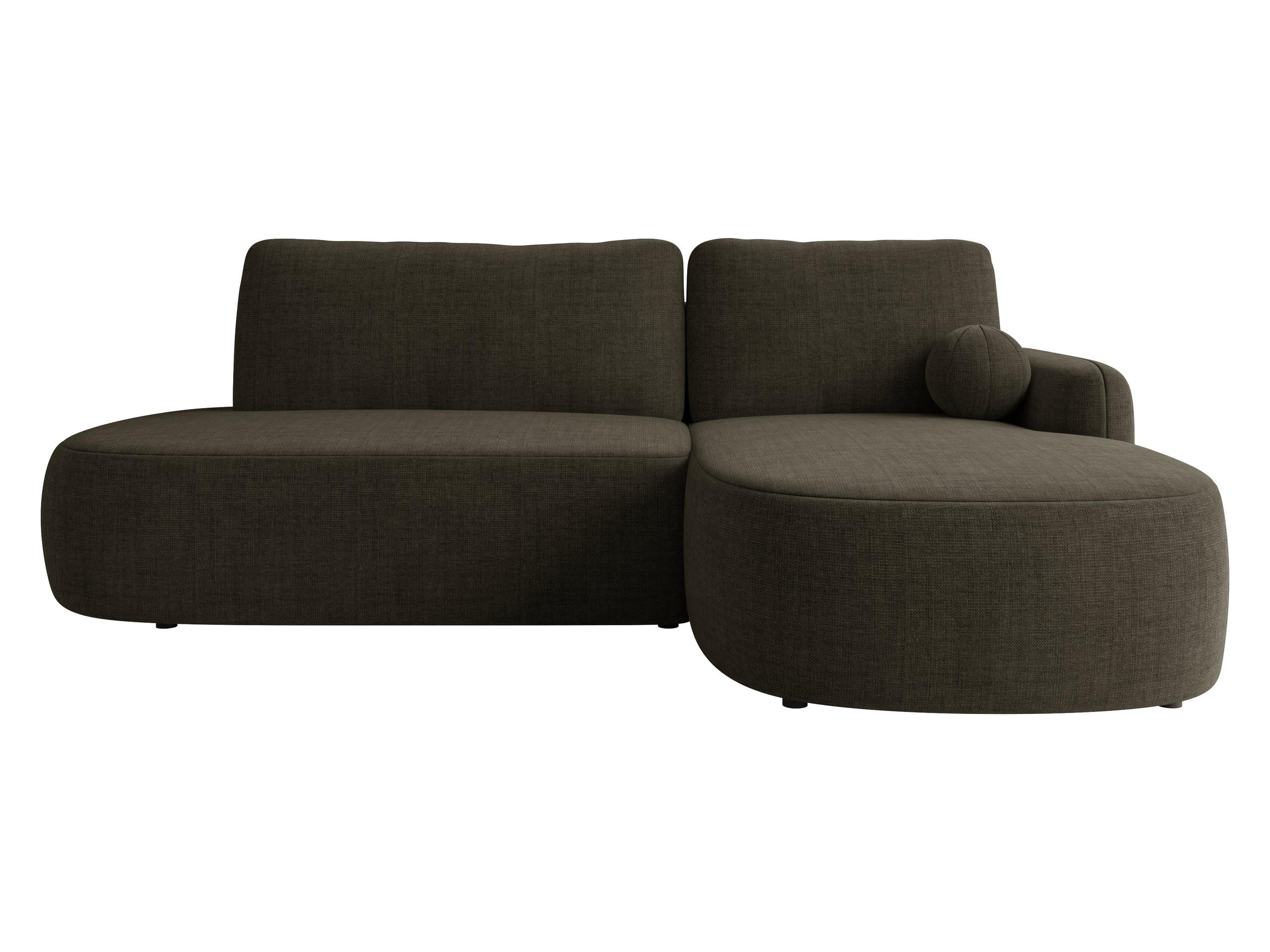 ECKSOFA Loridu O Premium, Seite: Rechts - Dunkelbraun/Schwarz, Holz/Kunststoff (174/274cm) - MIRJAN24
