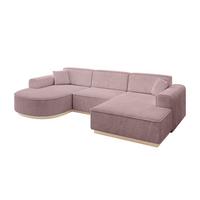 WOHNLANDSCHAFT ARRIO-U1 303x171x83 cm Rosa - Rosa, Holzwerkstoff/Textil (303/83/171cm) - ALTDECOR