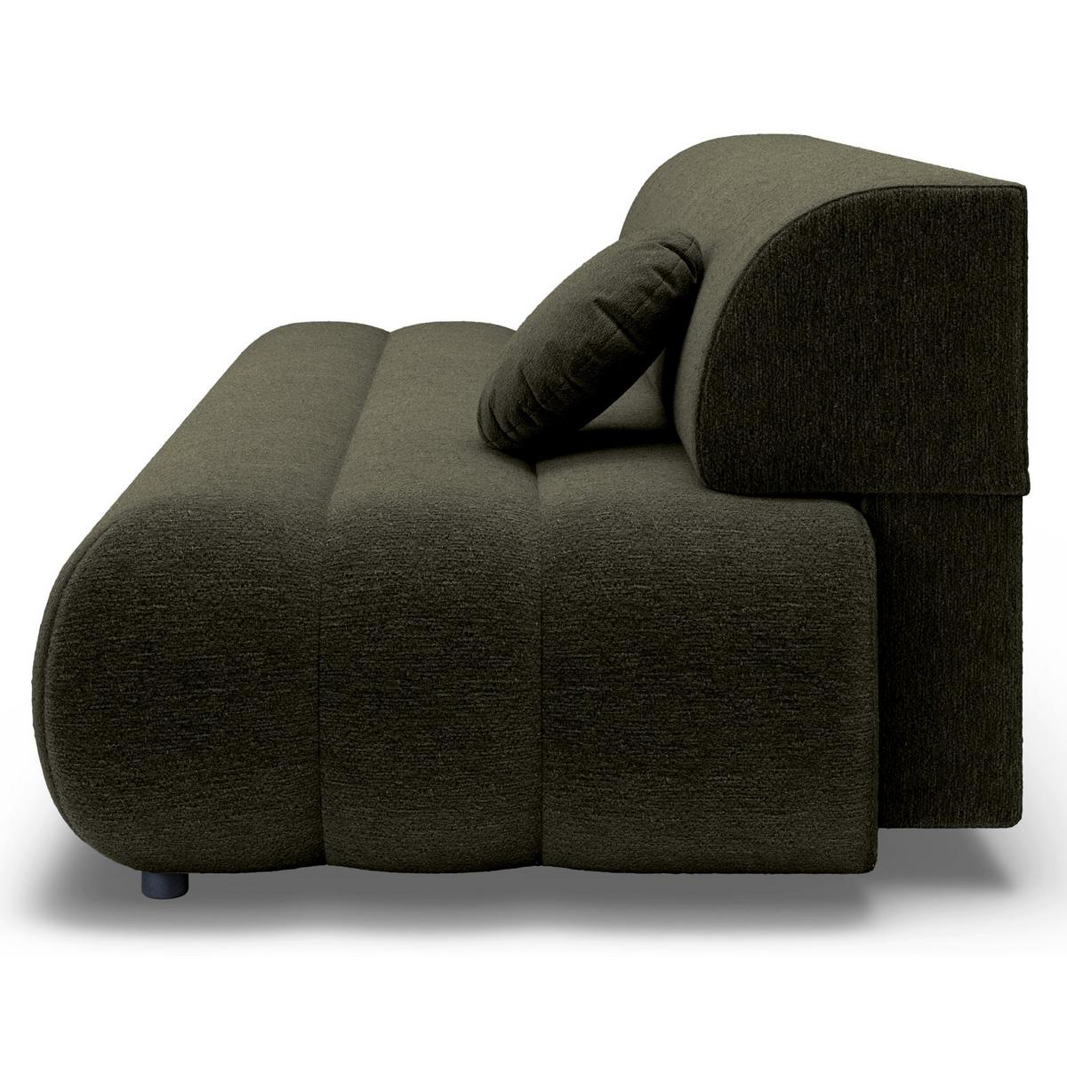 SCHLAFSOFA Arione 214 cm - Schwarz/Grün, Kunststoff/Textil (214/74/104cm) - Selsey