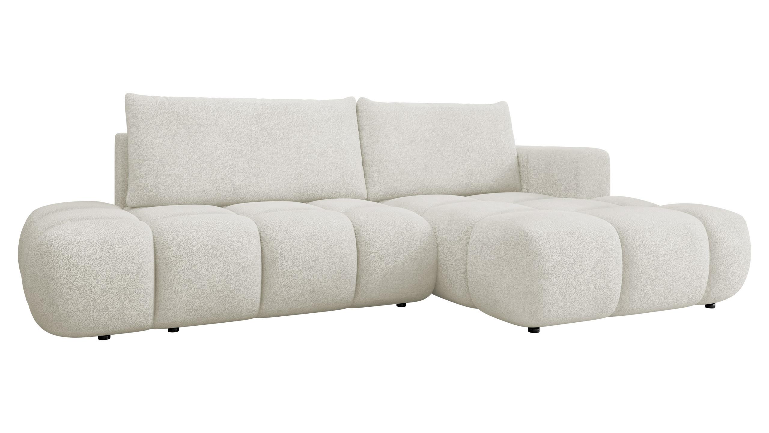 ECKSOFA Soffi, Seite: Rechts - Schwarz/Naturfarben, Holz/Kunststoff (283/166cm) - MIRJAN24