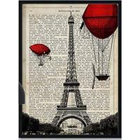 POSTER Paris Eiffelturm 30X40cm Rahmenlos - Klar, Papier (30/5/40cm) - Nacnic