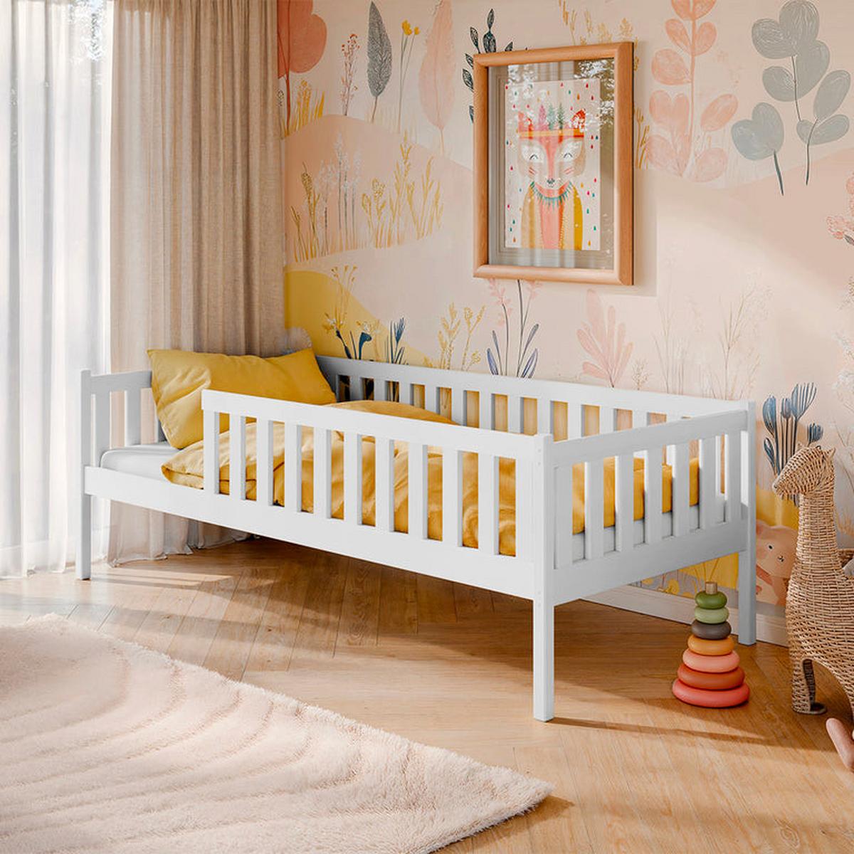 BETT 90/190 Antoine Weiß - Weiß, Holz (90/190cm) - Petits-meubles
