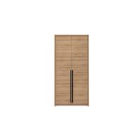 DREHTÜRENSCHRANK AZIR 105/217/65 cm 2-türig Eichefarben - Eichefarben, Holzwerkstoff (105/217/65cm) - MASSENO