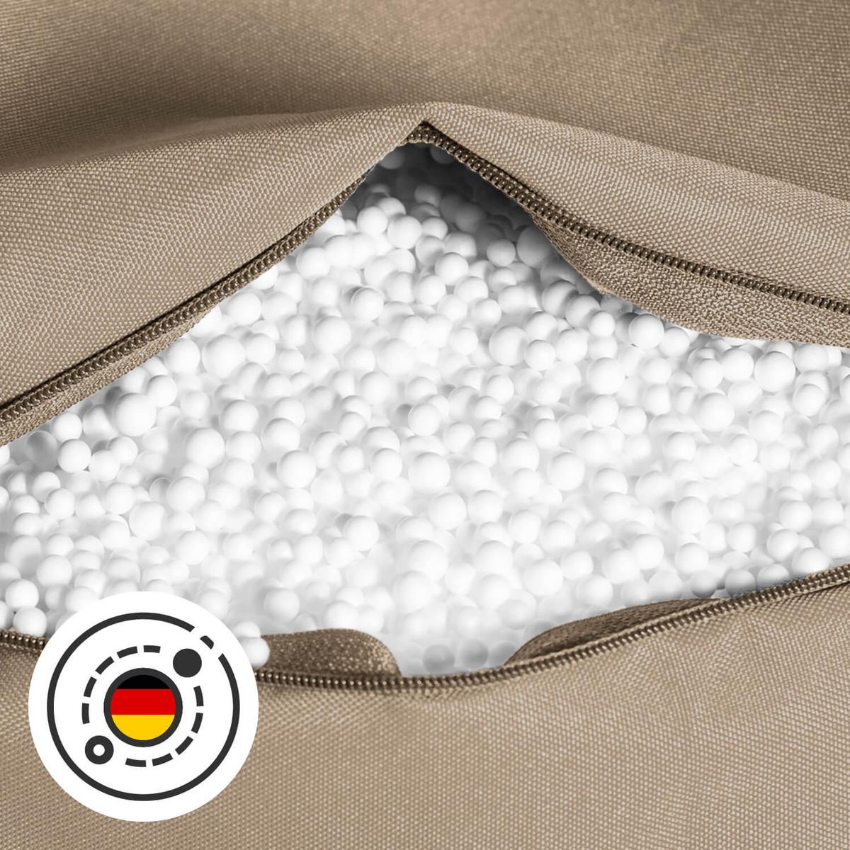 OUTDOOR SITZSACK XXL Der Große - Beige, Textil (130/170/20cm) - Mokebo