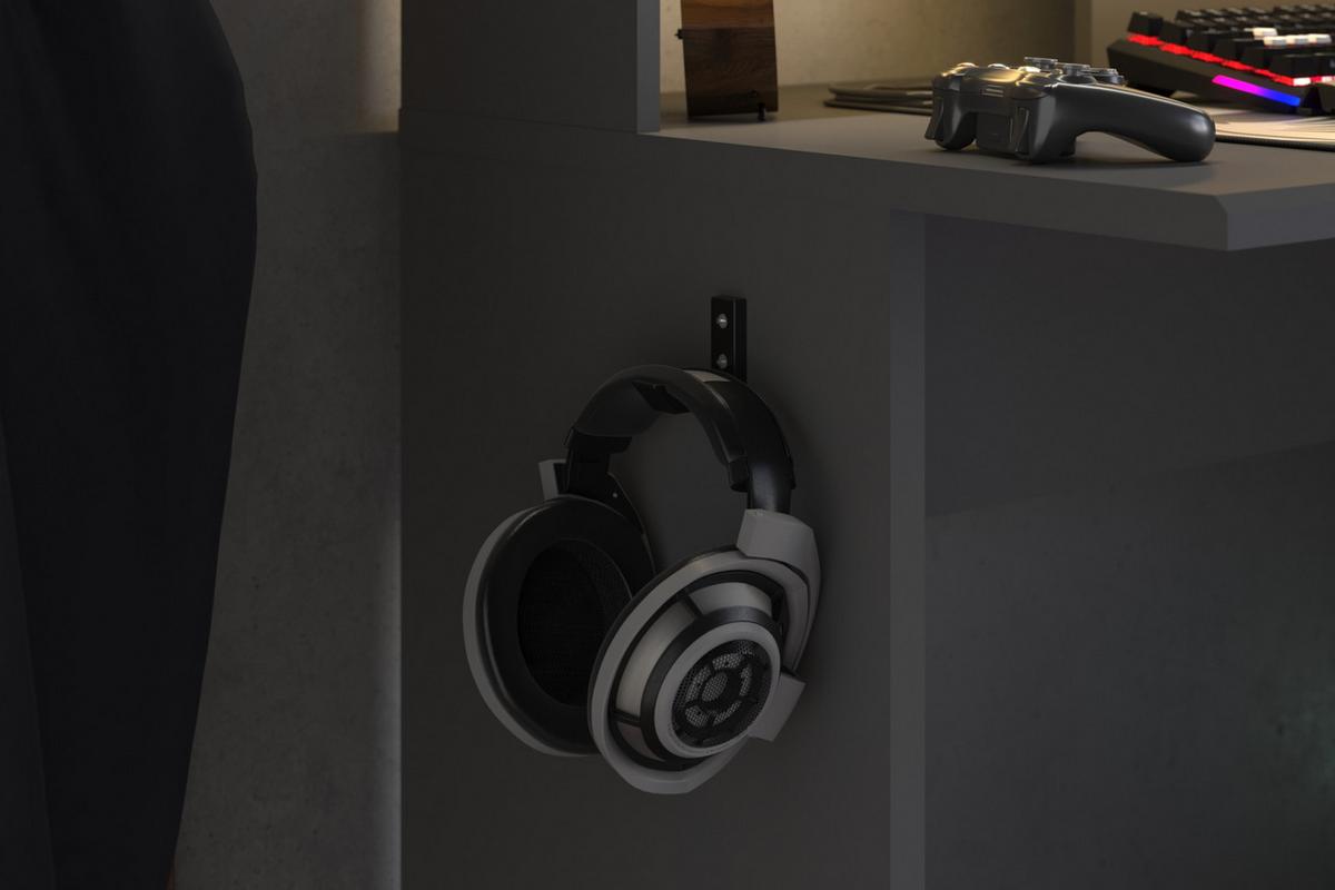 GAMINGTISCH schwarz, grau 229 cm, Gamer Winkelschreibtisch inkl. LED mit Farbwechsel - Schwarz/Grau, Holzwerkstoff/Kunststoff (60/229/95cm) - Parisot Meuble