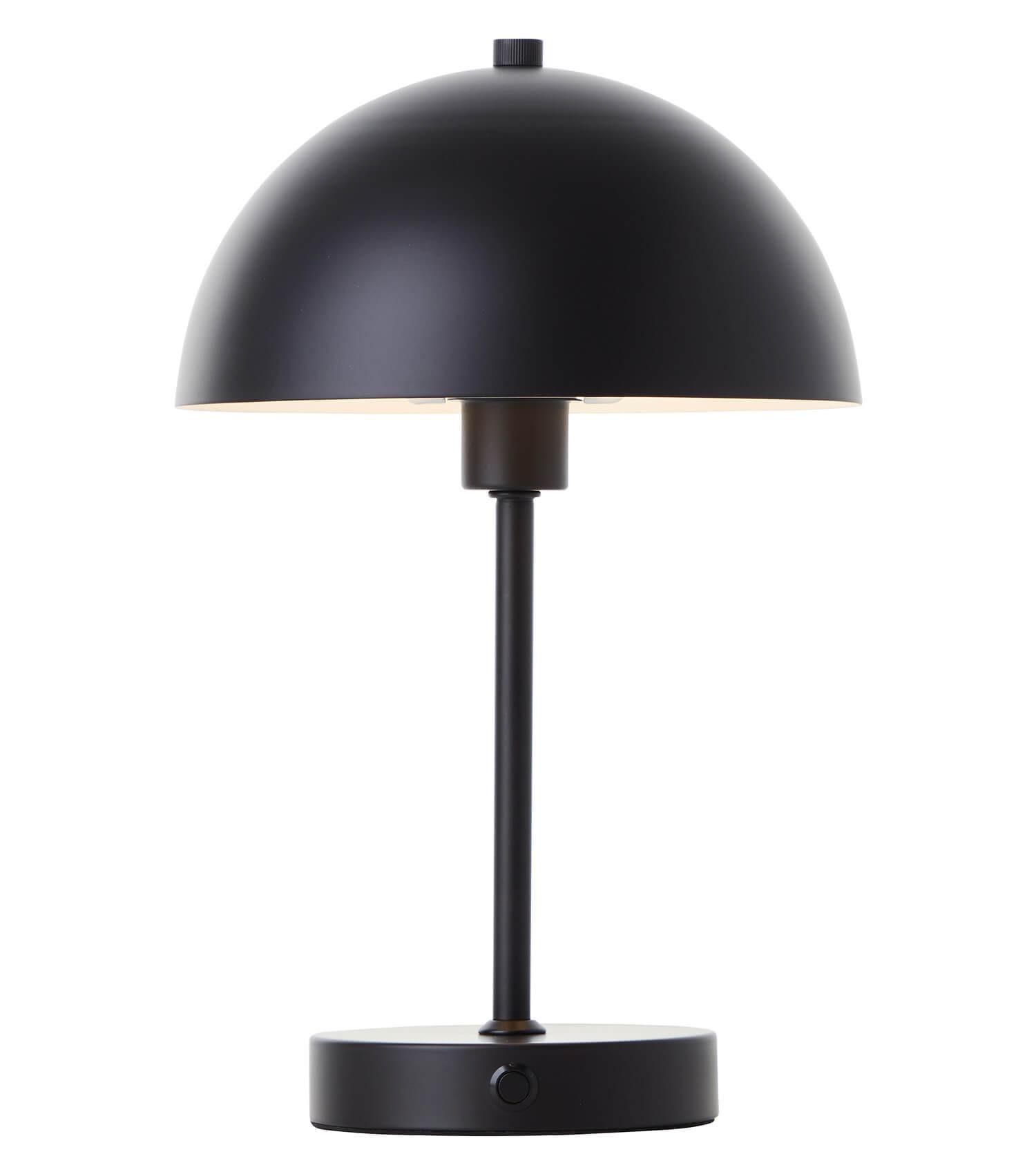 TISCHLAMPE KABELLOS Der Leuchtturm - Schwarz, Metall (20/20/31.5cm) - Mokebo