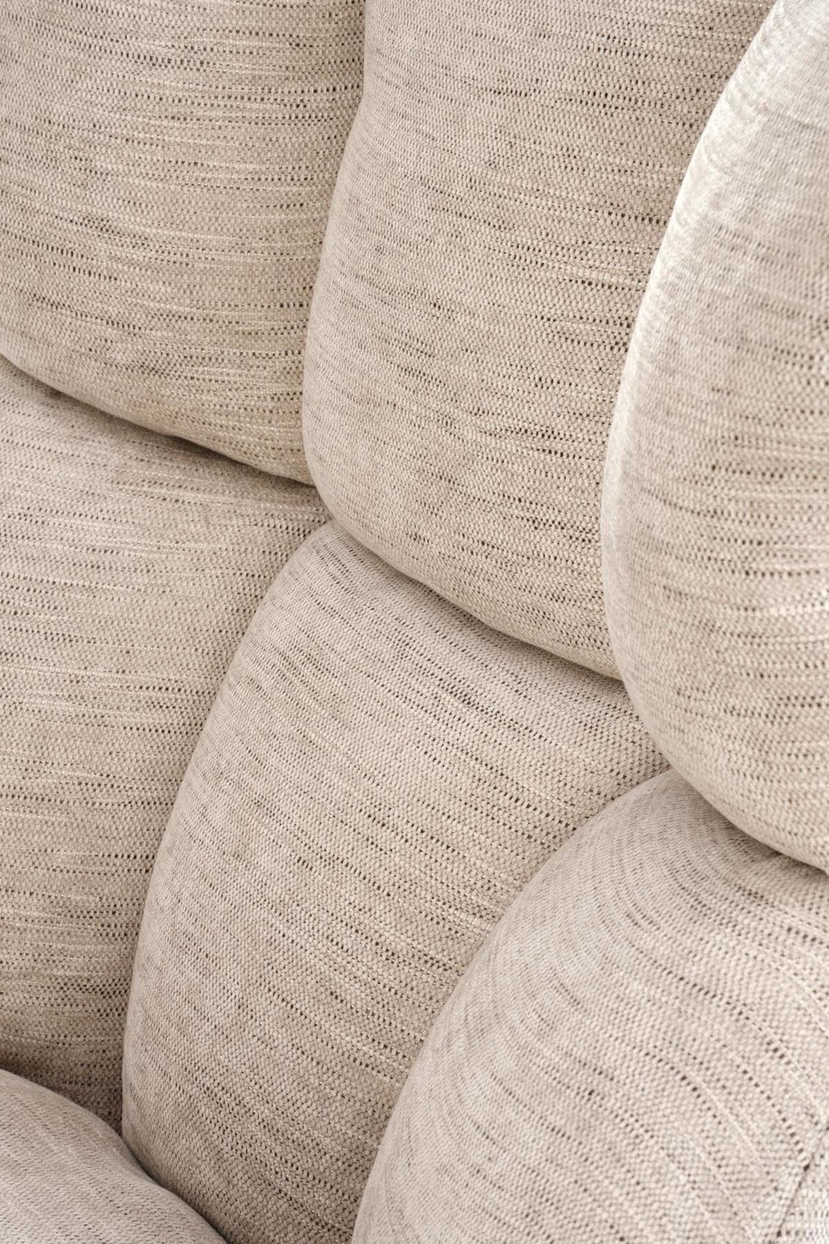 DREHSESSEL mit Polsterung COZY 360° - Beige, Textil (72/87/79cm) - Lookway