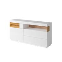 SIDEBOARD Andrea Weiß und Holz - Weiß, Holzwerkstoff (169/85/40cm) - Petits-meubles