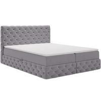BOXBETT Canolo 140x200 Grau - Grau, Holz/Textil (140/200cm) - Graingold