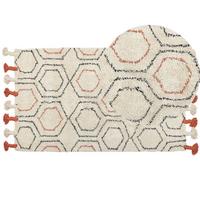 KURZFLOR-TEPPICH Hajipur 150/80 cm - Beige, Textil (80/150cm) - Beliani