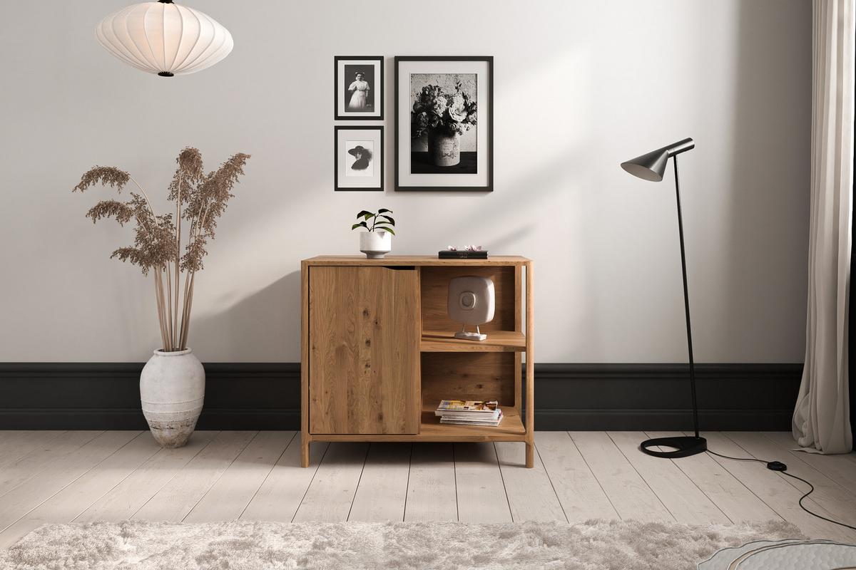 KOMMODE PAUL Wildeiche - Wildeiche, Holz (80/80/50cm) - byoak