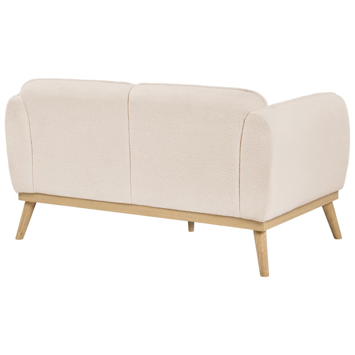 2-SITZER-SOFA Bouclé Hellbeige Ljung - Hellbraun, Textil (160/82/82cm) - Beliani