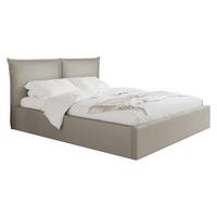 POLSTERBETT Pirkun - Creme/Schwarz, Holzwerkstoff/Kunststoff (180/200cm) - MIRJAN24