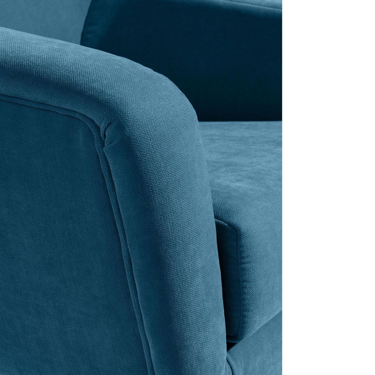 SESSEL Kachka Bezug Veloursstoff Buche natur / petrol - Blau, Kunststoff (71/81/67cm) - 58aufmkessel