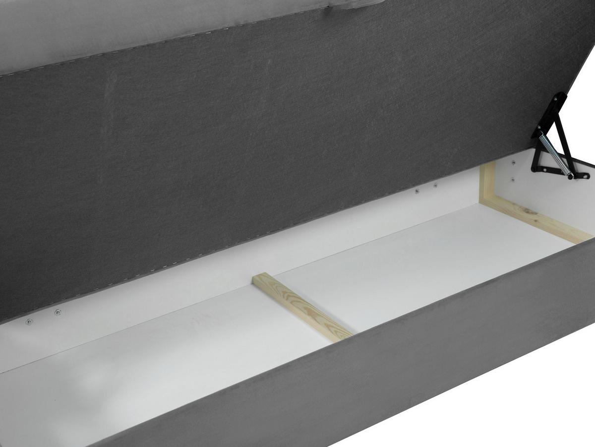 BOXBETT Rebos - H3 - Grau, Holz/Textil (160/200cm) - MIRJAN24