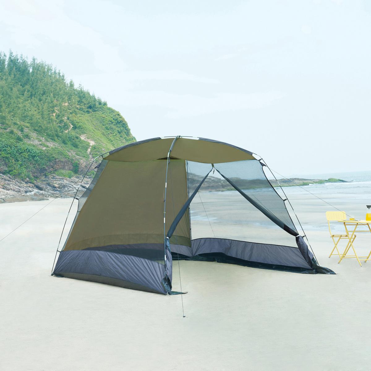 NETZPAVILLON Beekdaelen - Grün, Textil (305/213/305cm) - pro.tec