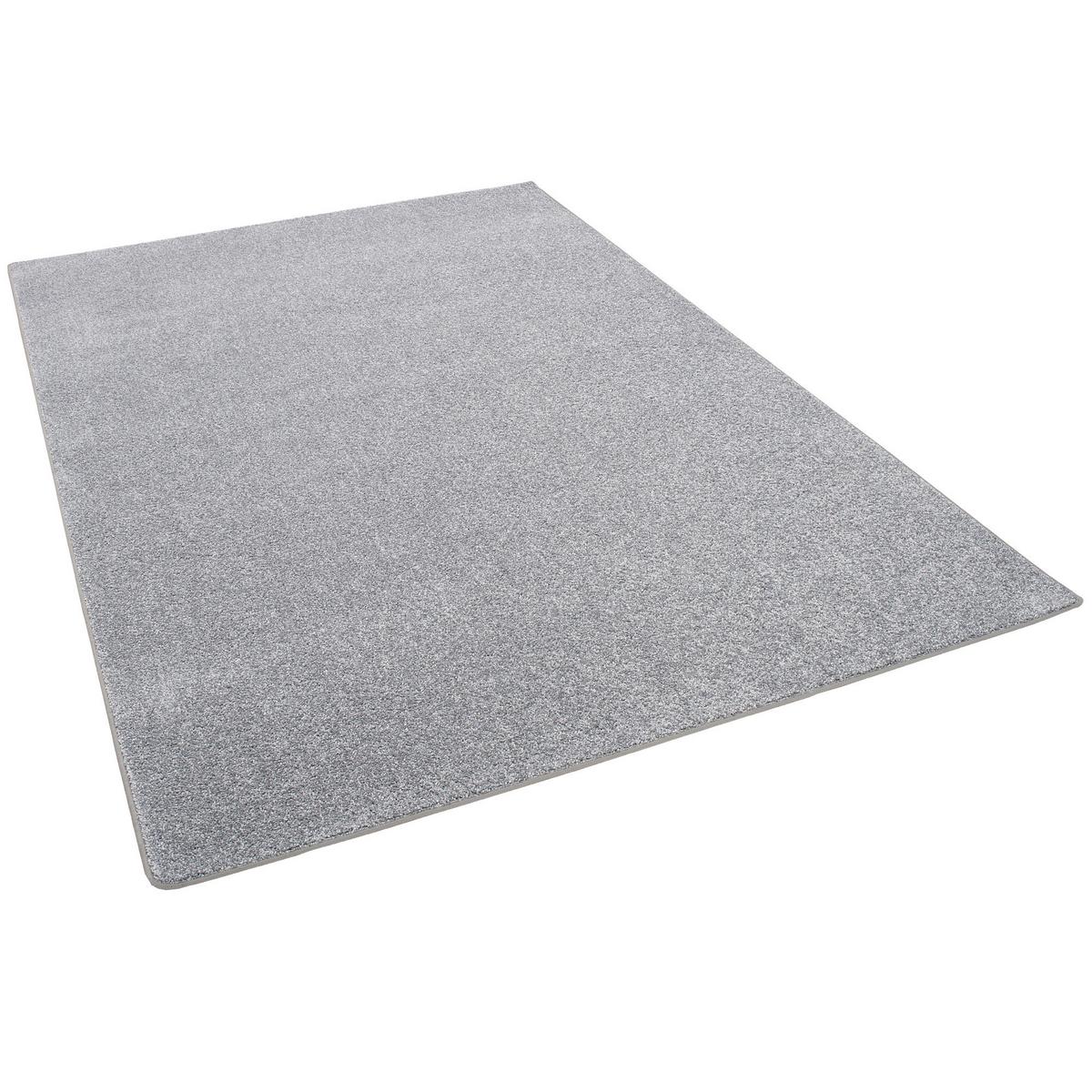 HOCHFLOR VELOURS TEPPICH LUNA - Grau, Textil (100/400cm) - Snapstyle