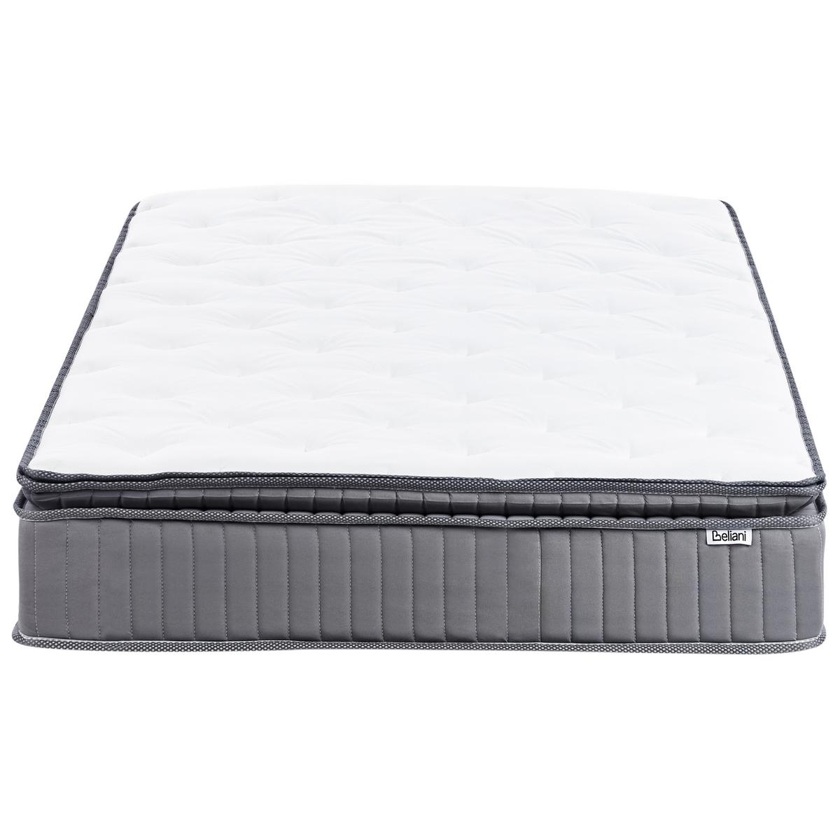 GEL-MEMORYSCHAUM-TASCHENFEDERKERNMATRATZE H2/3 Mittel 120/200 cm Pleasant - Weiß, Textil (120/200cm) - Beliani