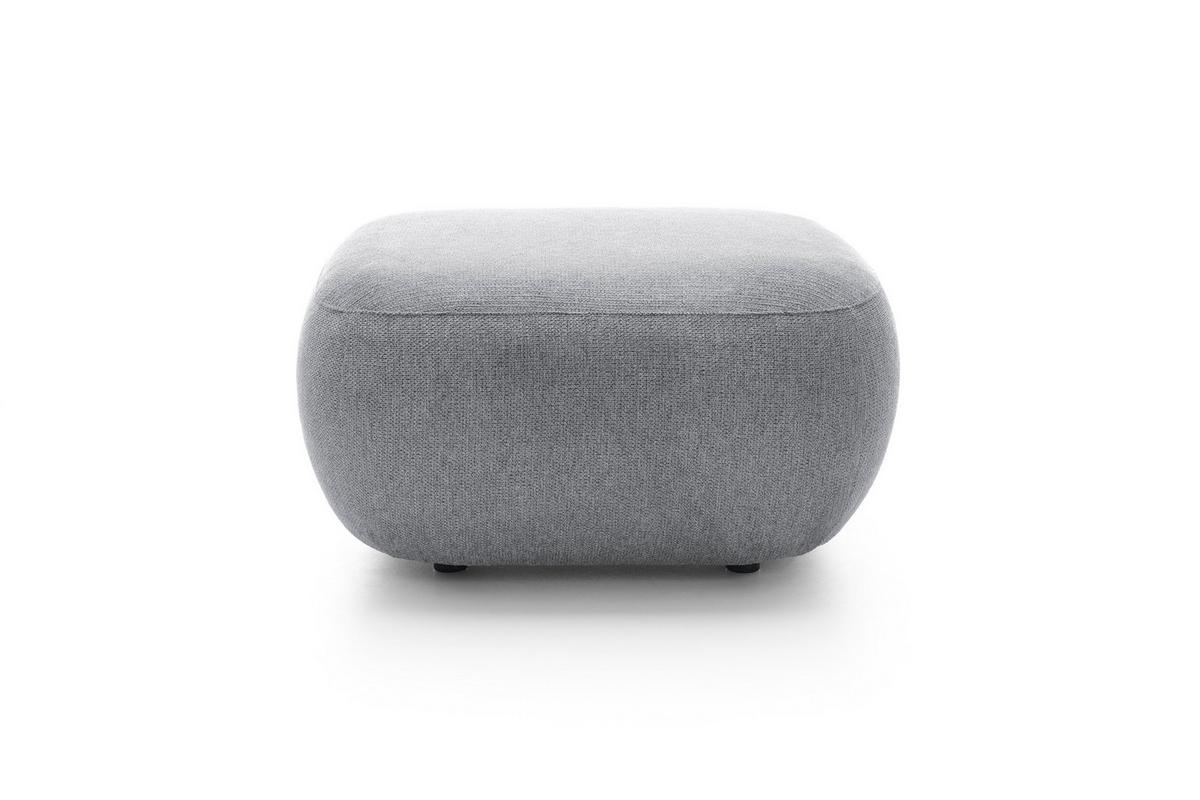 POLSTERHOCKER AMICO Modern Sitzhocker, Fußhocker Grau - Grau, Holzwerkstoff/Kunststoff (75/39/75cm) - MASSENO