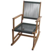 SCHAUKELSTUHL Grau - Dunkelgrau, Holz (65/102/92cm) - MCW