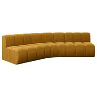 ECKSOFA modulares Sofa Montra-L1 - 290x174x70 cm Senfgelb - Currygelb, Holzwerkstoff/Textil (290/174cm) - ALTDECOR