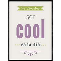 POSTER Positive Quote – Be Cool A4 Rahmenlos - Klar, Papier (29.7/5/21cm) - Nacnic