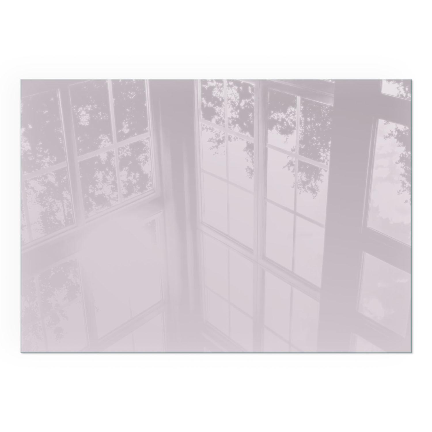 GLASPLATTE für Kamin 100x70 cm - Lila, Glas (100/70/0.4cm) - TULUP