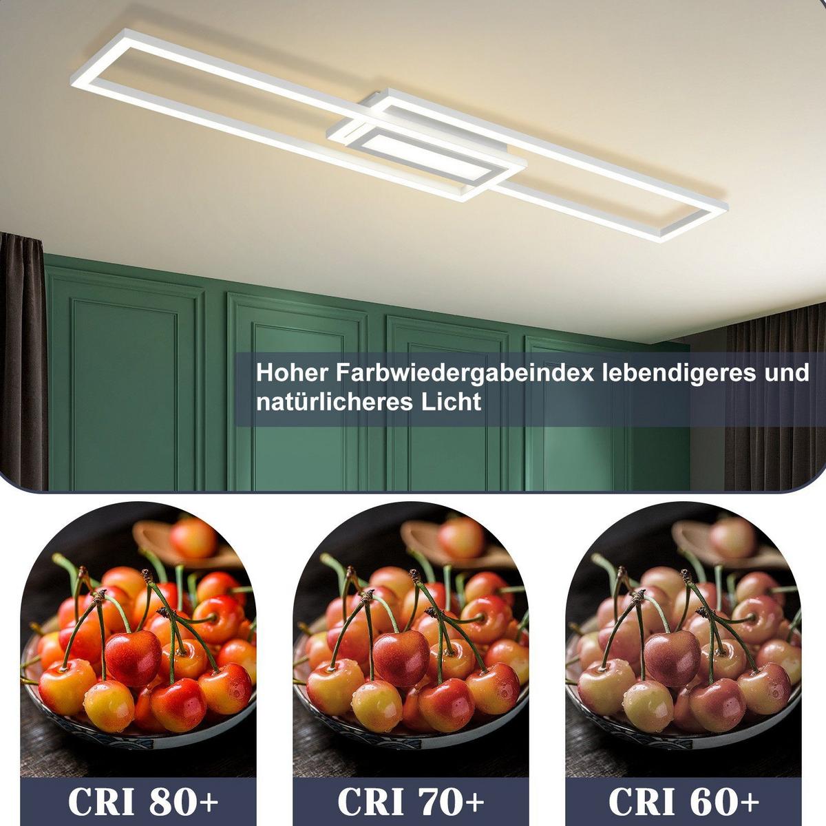 LED-DECKENLEUCHTE Mahan 17.2/95/5cm - Weiß, Metall (95/17.2/5cm) - Nettlife