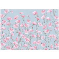 FOTOTAPETE Blumen Wiese Rosa 250x175 cm - Multicolor, Papier (250/175cm) - Wallarena