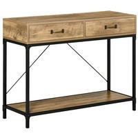 KONSOLENTISCH, 2 Schubladen, 100 x 35 x 76,5 cm - Braun, Holzwerkstoff (100/35/76.5cm) - HOMCOM