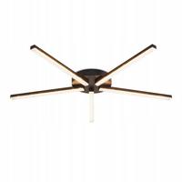 DECKENLEUCHTE LED Schwarz 3000K Modern Kristall Metall 63.3 cm - Schwarz, Kunststoff (40/15/9cm) - ZMH