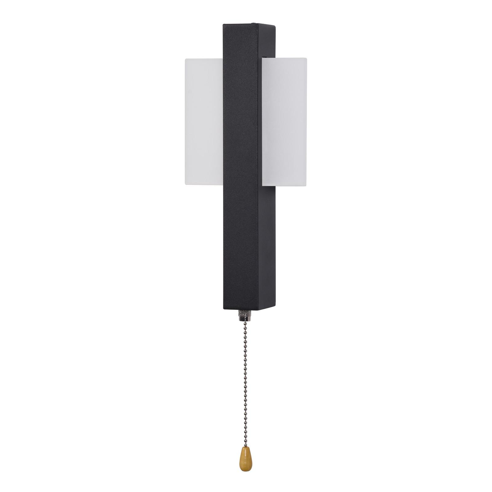 LED-WANDLEUCHTE Glistening 27.5/12/4.5 cm - Schwarz, Metall (12/4.5/27.5cm) - ZMH