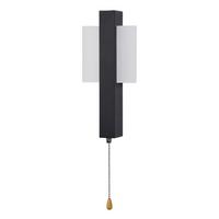 LED-WANDLEUCHTE Glistening 27.5/12/4.5 cm - Schwarz, Metall (12/4.5/27.5cm) - ZMH
