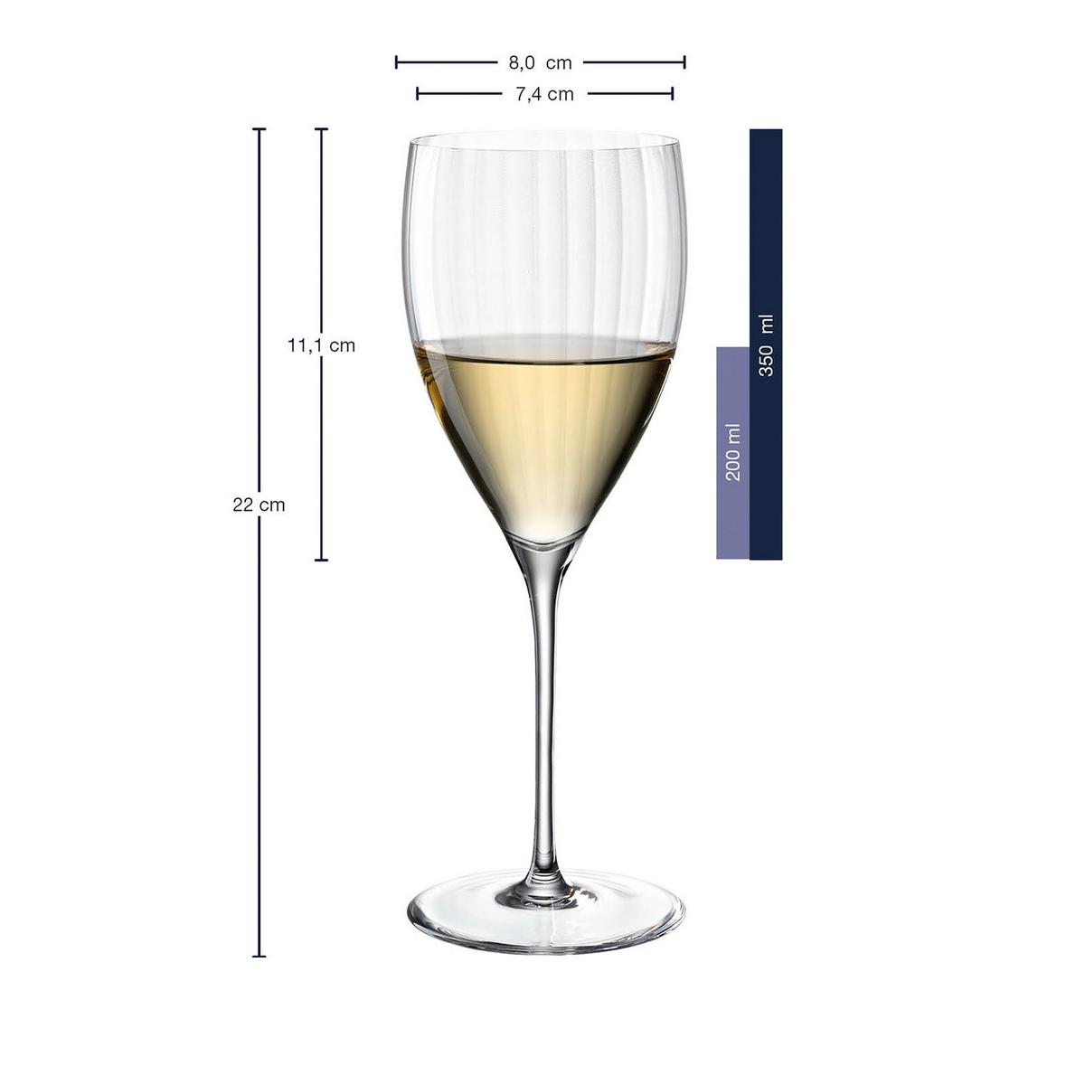 RIESLINGGLÄSER Poesia transparent 350 ml 6er Set - Transparent, Glas (0.35L) - Leonardo Living